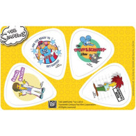 Musicplus - PikCard ®, 4 Médiators Signature The Simpsons Cartoon