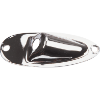 Yellow Parts - EZ1136, Electric Guitar Output Jack Plate Cover, Chromed