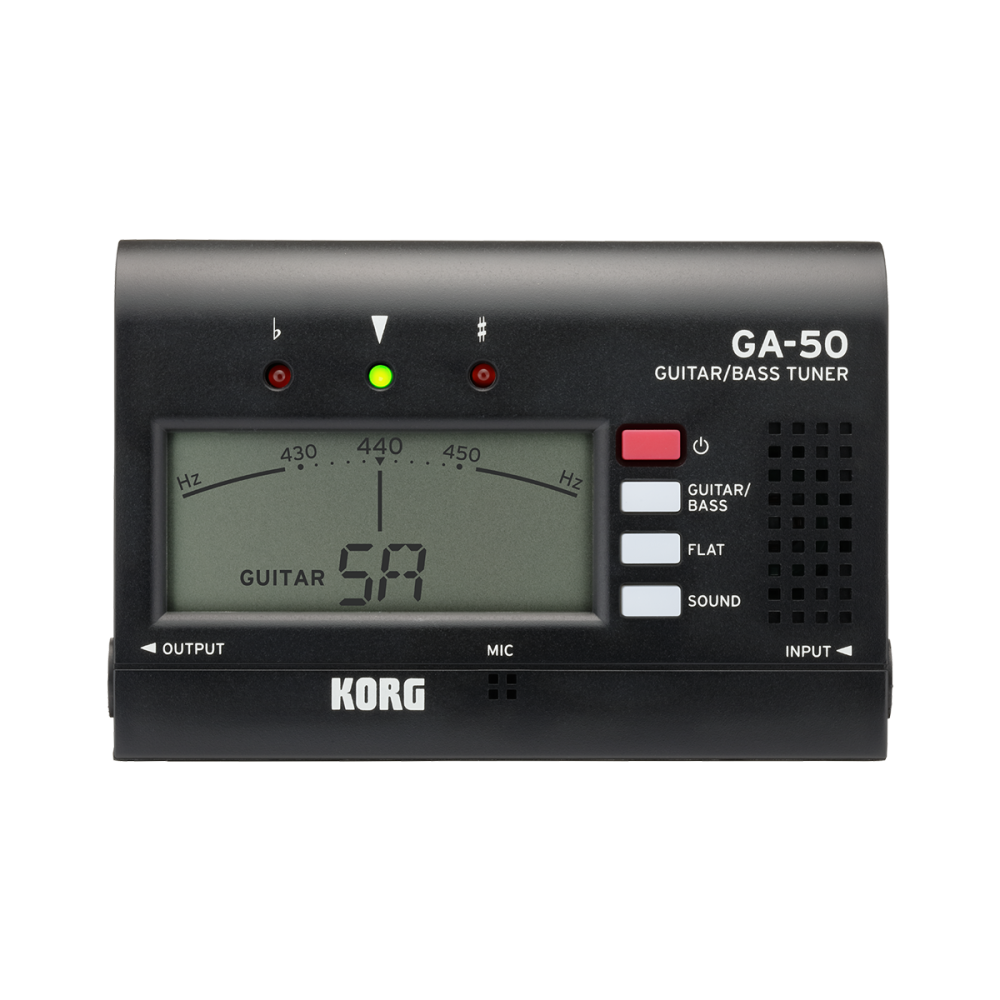 Korg - GA-50, Accordeur Chromatique pour guitares et basses, Noir Korg - GA-50, Accordeur Chromatique pour guitares et basses, Noir