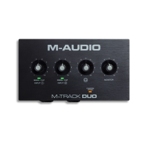 M-Audio - M-Track Duo, USB Audio Interface, 2 In / 2 Out