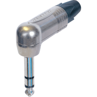 Neutrik - NP3RX, Fiche Jack 6.35mm Stéréo, Coudée