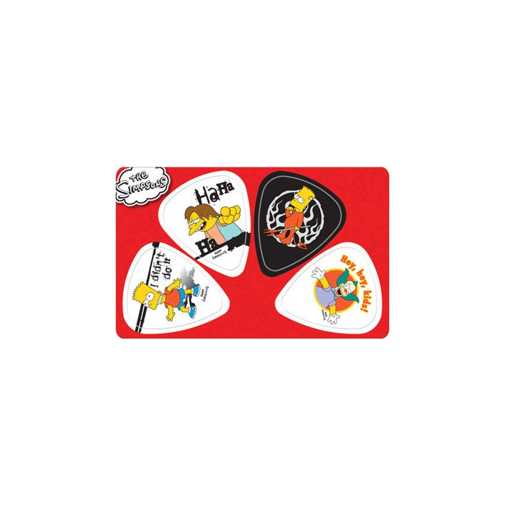 Musicplus - PikCard ®, 4 Médiators Signature The Simpsons Musicplus - PikCard ®, 4 Médiators Signature The Simpsons