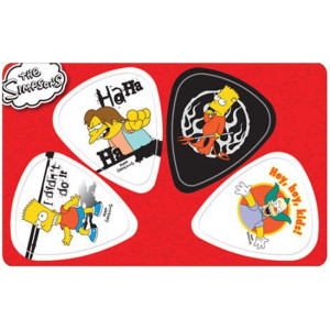 Musicplus - PikCard ®, 4 Médiators Signature The Simpsons