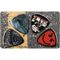 Musicplus - PikCard ®, 4 Médiators Signature Bon Jovi