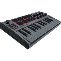 AKAI - MPK MINI MK3 GREY, Clavier maitre 25 notes 8 pads, Gris
