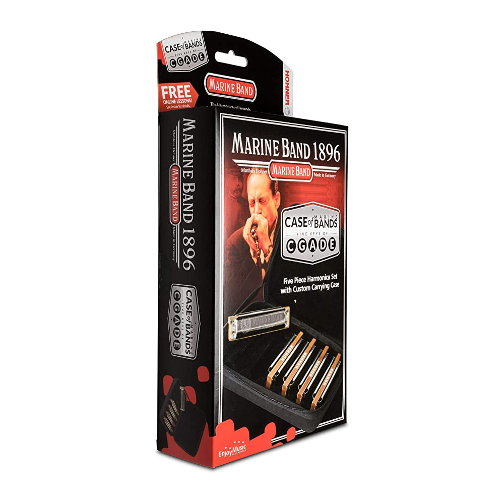 Hohner - M18965XP, Set of 5 Harmonicas Marine Band, (C, G, A, D, E) Hohner - M18965XP, Set of 5 Harmonicas Marine Band, (C, G, A, D, E)
