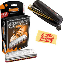 Hohner - M542016X, Harmonica GOLDEN MELODY Clé Do 542/20 avec étui