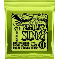 Ernie Ball - 2221, Regular Slinky Nickel, Electric Guitar Strings 10-46