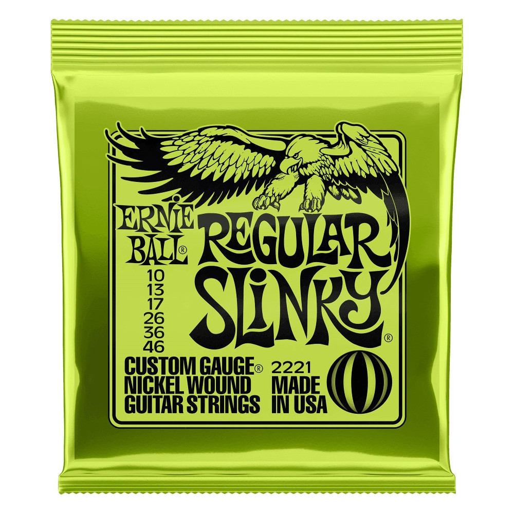 Ernie Ball - 2221, Regular Slinky Nickel Cordes guitare électrique 10-46 Ernie Ball - 2221, Regular Slinky Nickel Cordes guitare électrique 10-46