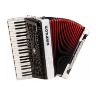 Hohner - A16812, Accordéon Bravo III 120 Bass Piano, Blanc