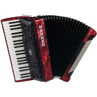 Hohner - A16832, Accordéon Bravo III 120 Bass Piano, Rouge Perle