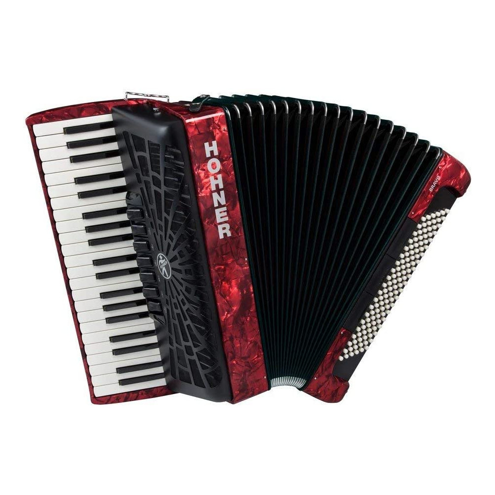 Hohner - A16832, Accordéon Bravo III 120 Bass Piano, Rouge Perle Hohner - A16832, Accordéon Bravo III 120 Bass Piano, Rouge Perle
