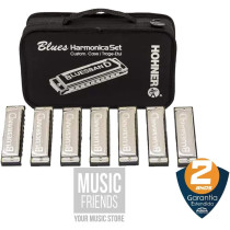 Hohner - M1501/7, Set de 7 Harmonicas BluesBand (A, Bb, C, D, E, F,G)
