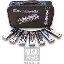 Hohner - M1501/7, Set de 7 Harmonicas BluesBand (A, Bb, C, D, E, F,G)