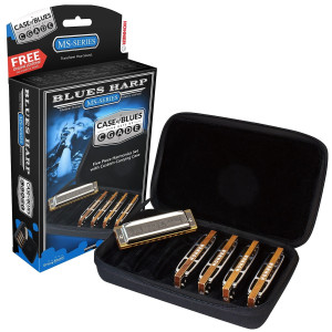 Hohner - M53305XP, Set de 5 Harmonicas Blues Harp Pro