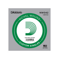 D'Addario - NW042, Corde Guitare électrique en Filé rond 042
