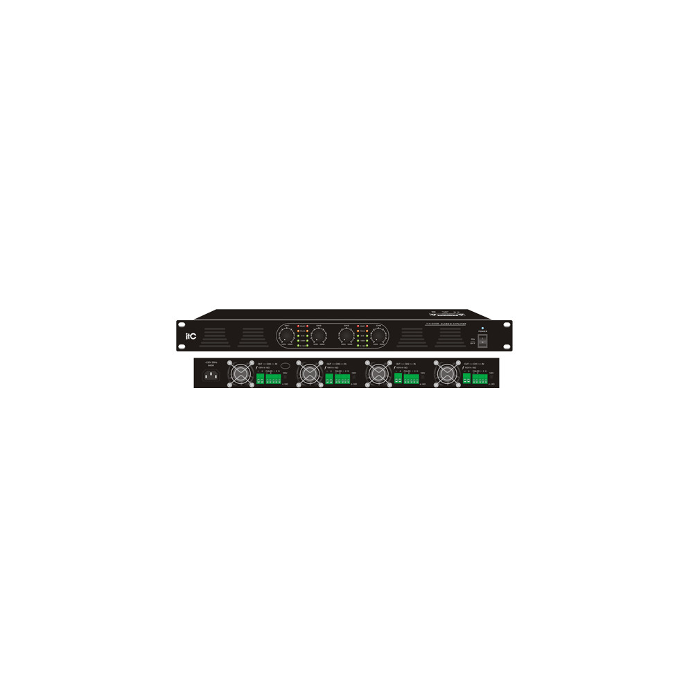 ITC - T- 4120DS, 4-Channel Class-D Amplifier, 4X120W