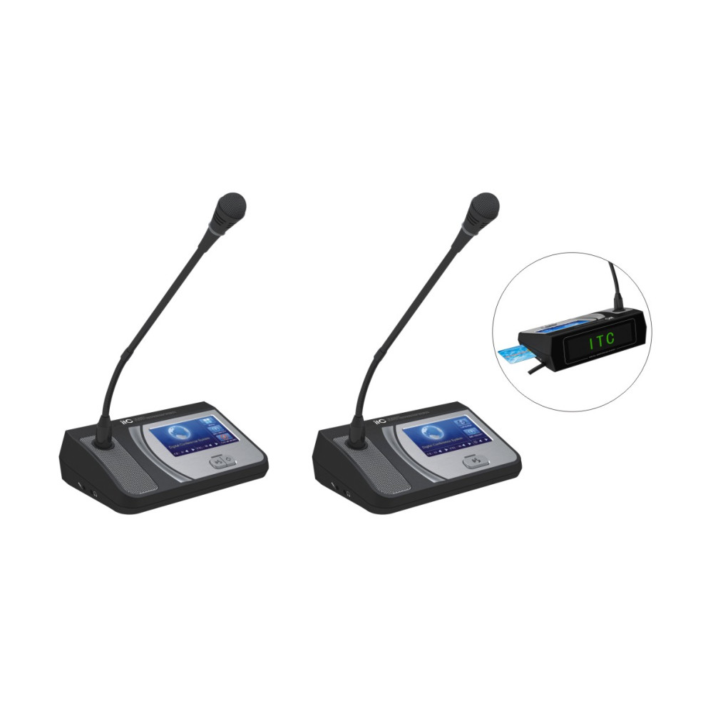 ITC - TS-0203A, microphone président / microphone délégué