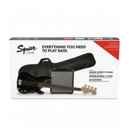 Squier Affinity PJ Bass Pack MN BLK « Bass Guitar Set