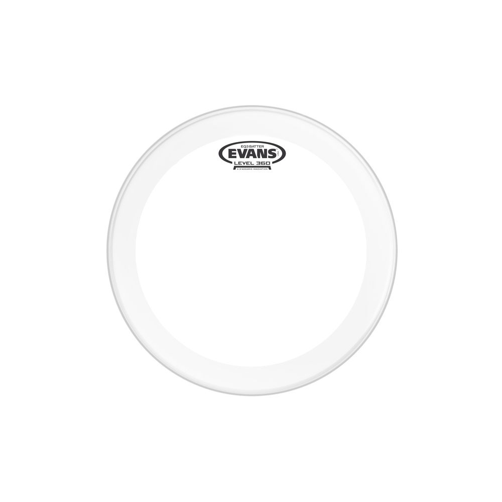 Evans - BD22GB3, Peau de frappe de grosse caisse EQ3 transparente, 22" Evans - BD22GB3, Peau de frappe de grosse caisse EQ3 transparente, 22"