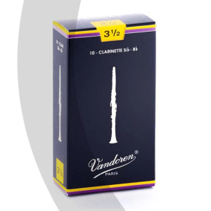 Vandoren - CR1035, Pack de 10 Anches pour Clarinette Sib - Force 3,5