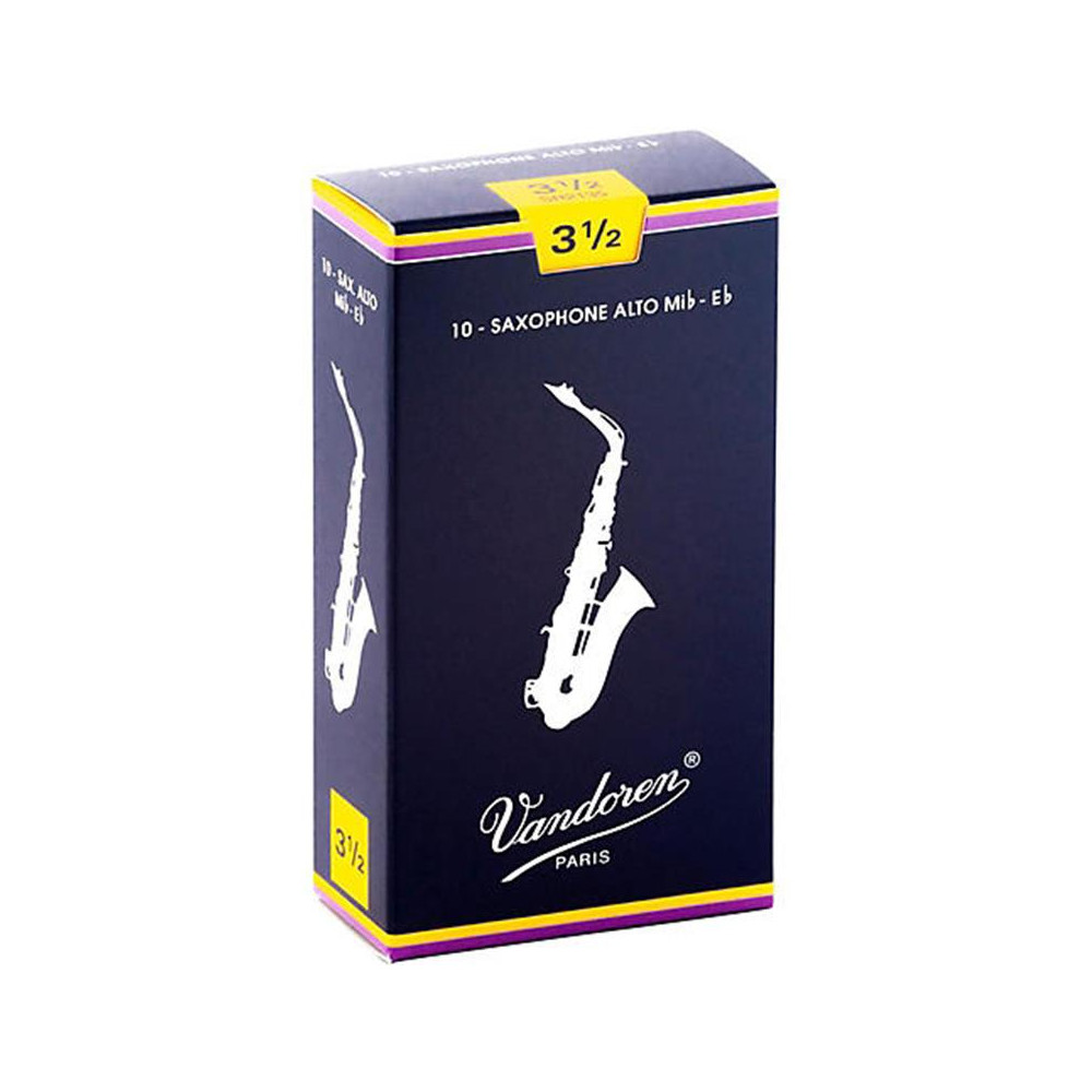 Vandoren - SR2135, Pack de 10 Anches pour Saxophone Alto Mib - Force 3,5 Vandoren - SR2135, Pack de 10 Anches pour Saxophone Alto Mib - Force 3,5