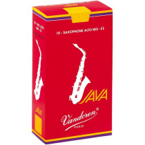 Vandoren - SR2615R, Pack de 10 Anches Java "Filed - Red Cut" pour Saxophone Alto Mib  - Force 1,5