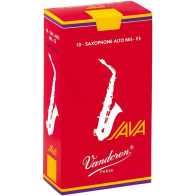 Vandoren - SR2625R, Pack of 10 Java "Filed - Red Cut" for Alto Eb Saxophone - Force 2,5