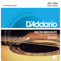 D'Addario - EZ910, Jeux Guitare Acoustique Light 11-52