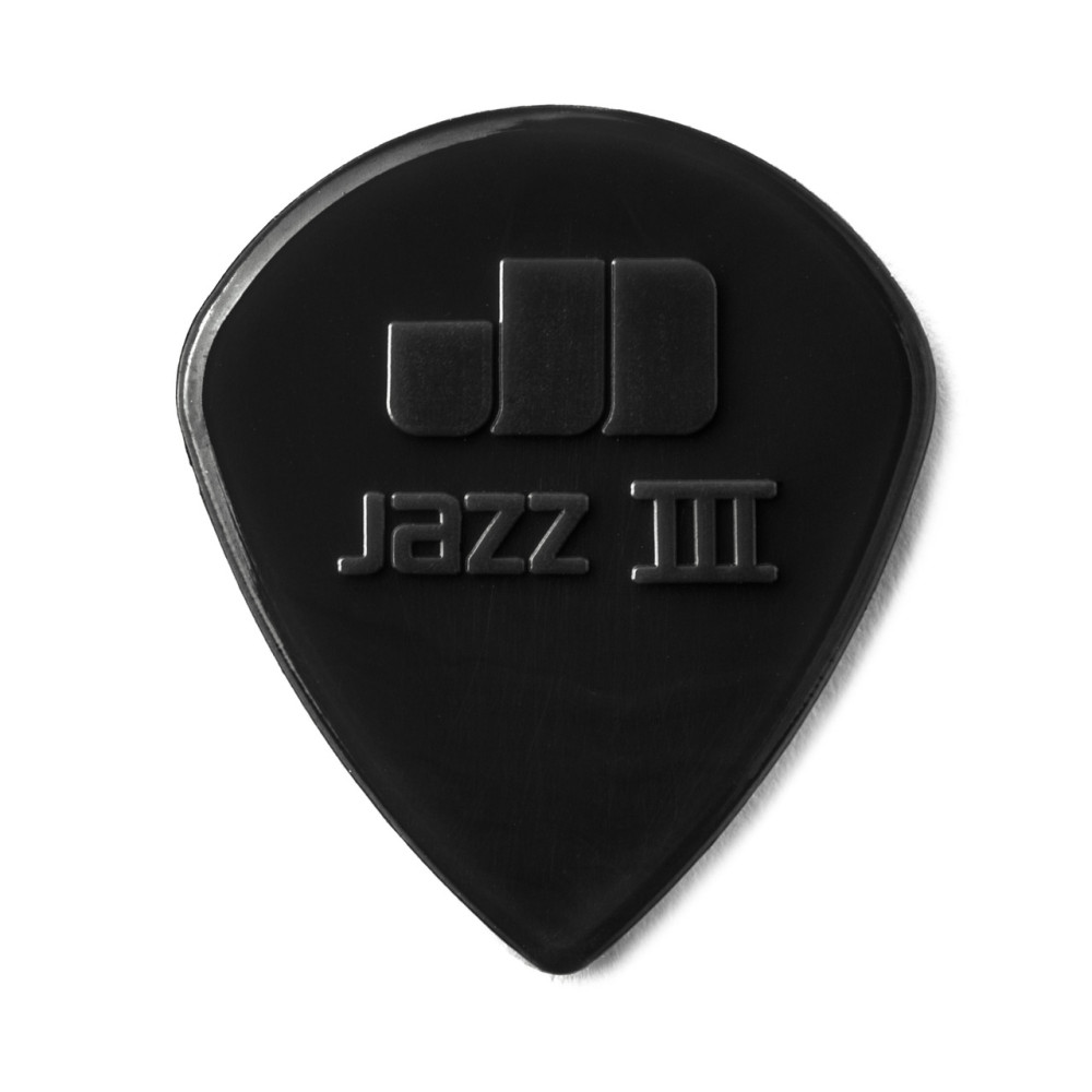 Dunlop - Jazz III, Médiator 1.38 mm, Noir Dunlop - Jazz III, Médiator 1.38 mm, Noir