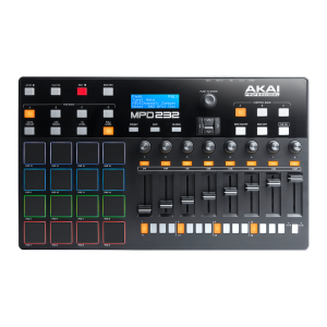 AKAI - MPD232, Contrôleur USB/MIDI, 16 pads 8 faders 8 potentiomètres
