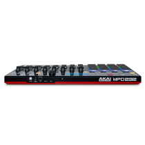 AKAI - MPD232, Contrôleur USB/MIDI, 16 pads 8 faders 8 potentiomètres