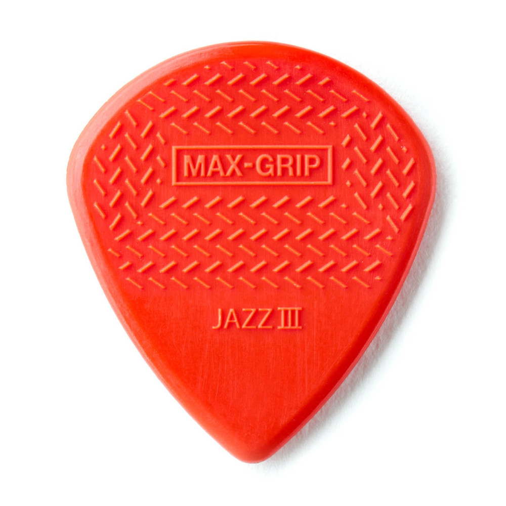 Dunlop - MAX-GRIP® JAZZ III NYLON PICK Dunlop - MAX-GRIP® JAZZ III NYLON PICK