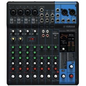Yamaha - MG10XU, 10-Channel Mixing Console with SPX Effects and 24-bit/192kHz USB Interface - D-PRE Mic Preamps