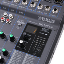Yamaha - MG10XUF Analog Mixer – 10-Channel, USB Audio, Built-in FX – Great for Live, Studio, Streaming