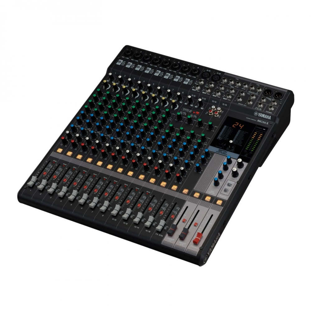 Yamaha - MG16X CV, 16-Channel Analog Mixer with SPX Effects and D-PRE Preamps – Great for Live, Studio, Streaming Yamaha - MG16X CV, 16-Channel Analog Mixer with SPX Effects and D-PRE Preamps – Great for Live, Studio, Streaming