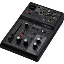 Yamaha AG03MK2 B – USB Audio Interface for Streaming and Podcasting – PC/Mac/iOS Compatible – Built-in Effects – Black