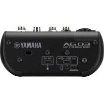 Yamaha AG03MK2 B – USB Audio Interface for Streaming and Podcasting – PC/Mac/iOS Compatible – Built-in Effects – Black