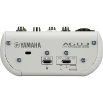 Yamaha AG03MK2 B – USB Audio Interface for Streaming and Podcasting – PC/Mac/iOS Compatible – Built-in Effects – Black