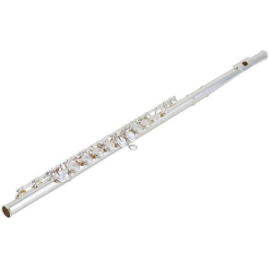 Yamaha - YFL-222, Student Flute – Silver-Plated, C Footjoint, Closed Hole, Offset G – Ideal for Beginners