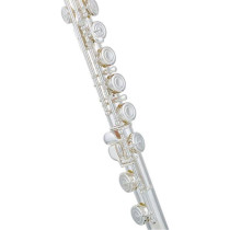 Yamaha - YFL-222, Student Flute – Silver-Plated, C Footjoint, Closed Hole, Offset G – Ideal for Beginners