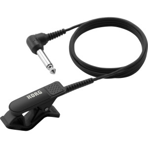 Korg - CM-200-BK, Micro Contact pour Accordeur – Microphone à Clip pour Accordage Précis, Noir
