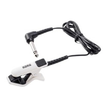 Korg - CM-200-WHBK, Clip-On Contact Microphone for Tuner, 1m Cable – White/Black