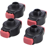 TAMA - QC8-B4, Quick Set Cymbal Mate – Fast Cymbal Clamp – Drum Hardware Accessory – 4-Pack