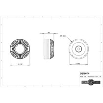 B&C – DE750TN Compression 1,4″ 16 Ω, 220 W Continu, 109 dB, Diaphragme Titane
