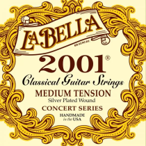 La Bella - 2001 MED, Classical Guitar Strings, Medium Tension
