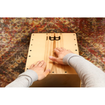 Meinl - SC80HA, Cajon 80 Snarecraft Heart Ash – Cajón with Dual Internal Snare, Baltic Birch