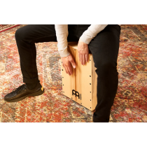 Meinl - SC80HA, Cajon 80 Snarecraft Heart Ash – Cajón with Dual Internal Snare, Baltic Birch