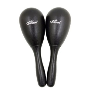 Alice - A043SE-BK, Pair of Maracas, Black