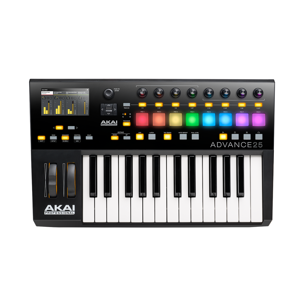 AKAI - ADVANCE 25, USB MIDI 25 notes écran 8 pads AKAI - ADVANCE 25, USB MIDI 25 notes écran 8 pads